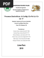 Procesos Electrolíticos: Obtención Al-Ca-Mg