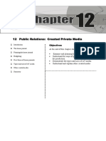 12 Public Relations: Created Private Media: Objectives