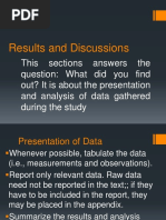 Results and Discussions