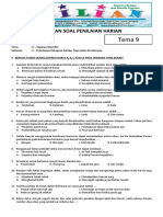 Soal Tematik Kelas 4 SD Tema 9 Subtema 3 Pelestarian Kekayaan Sumber Daya Alam Dan Kunci Jawaban 