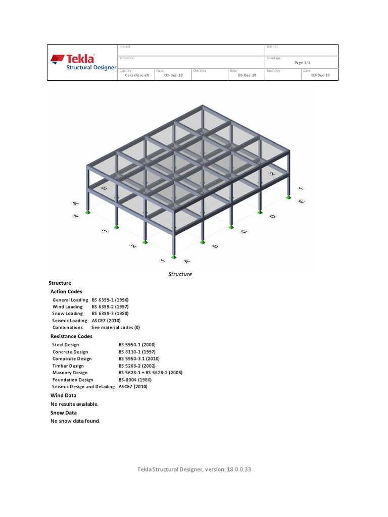Structural Design Codes and Standards | PDF