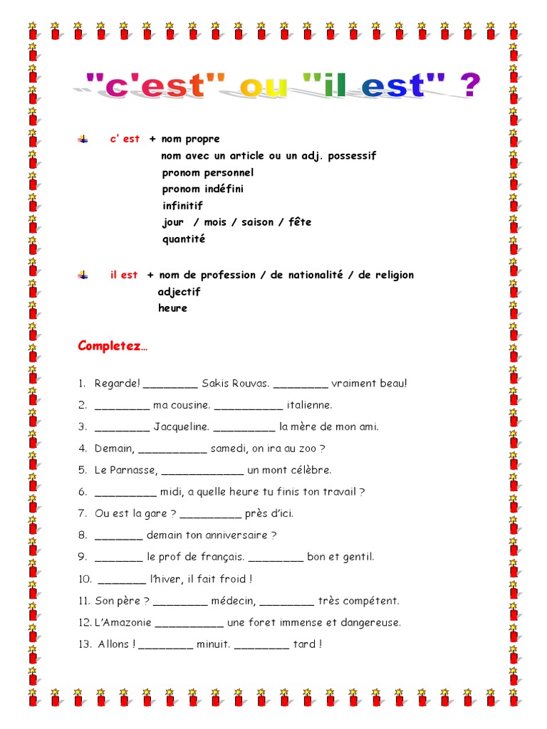 Exercices sur 