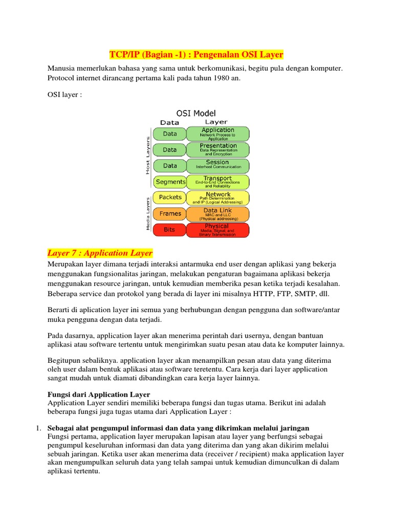 1 Osi Layer PDF | PDF