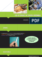 Uso de Drenes en Cirugía Abdominal 2 . Seminario Grupo a13