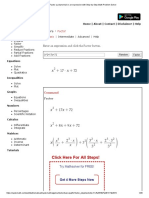 Factor A Polynomial or An Expression With Step-By-Step Math Problem Solver