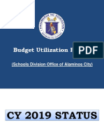 Budget Utilization Report: (Schools Division Office of Alaminos City)