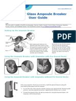 Steritest Glass Ampoule Breaker User Guide