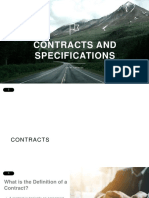 Contracts and Specification