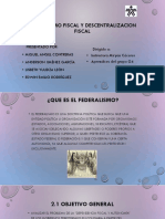Federalismo Fiscal y Descentralizacion Fiscal 
