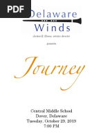 Fall 2019 Concert Program: "Journey"