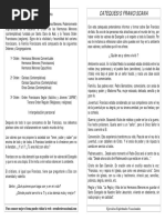 Triptico Catequesis Franciscana Basica