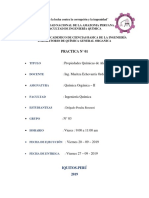 Organica II Informe N°1 Aldehidos y Cetonas
