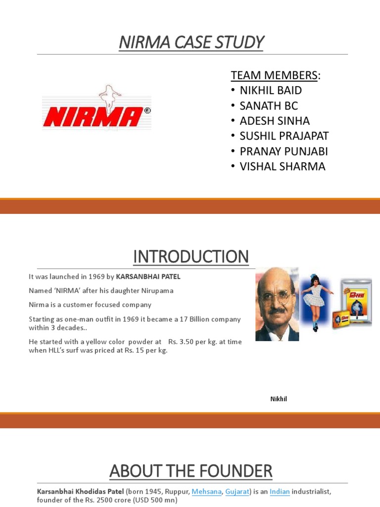 Nirma: Revitalizing a Legacy | PDF | Brand | Market (Economics)