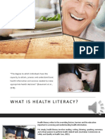 Health Literacy Powerpoint With Sound Recording
