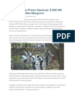 Pengetan Hari Pohon Nasional, 5.000 Wit Ditandur Ing Alas Mangrove