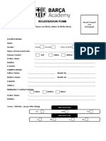 Registration Form - Consent & Image Rights