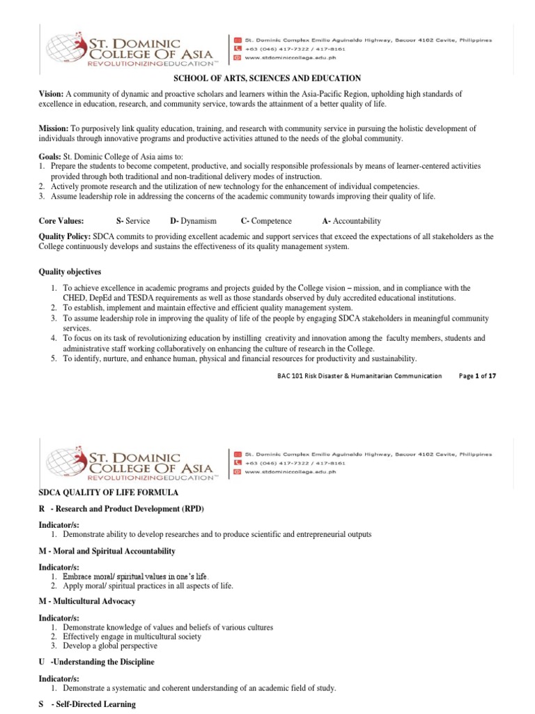 Bac 101 Risk Disaster Humanitarian Communication Pdf Disaster