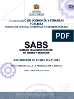 Ministerio de Economía Y Finanzas Públicas: Adquisición de Postes Revatibles