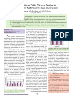 Optimization of Foliar Nitrogen Nutrition To Improve Turf Performance Under Energy Stress