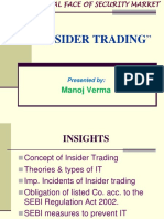 "Insider Trading": Manoj Verma