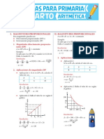 Tablas de Proporcionalidad Directa e Inversa para Cuarto de Primaria