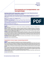 Caracterización de La Memoria en El Envejecimiento: Una Mirada Desde La Neuropsicología