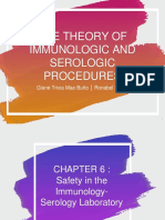 The Theory of Immunologic and Serologic Procedures: Giane Trixia Mae Buño Ronabel Ilagan
