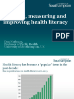 Health Literacy WHO Geneva Nov 2015