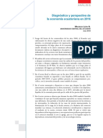 Diagnostico y Perspectivas de La Economica Ecuatoriana en 2016