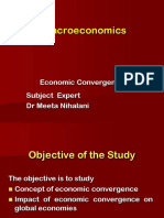 Macroeconomics: Subject Expert DR Meeta Nihalani Economic Convergence
