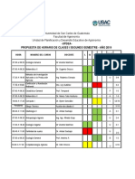 Horario 2do Semestre Julio-2019