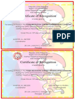 MPPS Certificate Recognition 3rd Place Poem Recitation