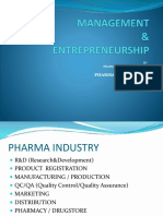 Pharmapreneurship: IN Pharmaceutical Business