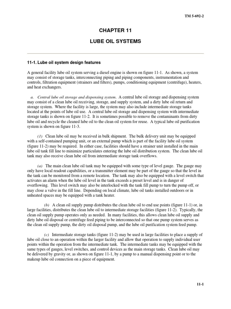 Lube Oil Systems | PDF