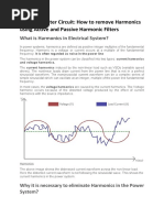 Harmonic Filter Circuit: How To Remove Harmonics Using Active and Passive Harmonic Filters