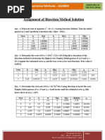 Assignment of Bisection Method Solution: Computer Oriented Numerical Methods - 2620004