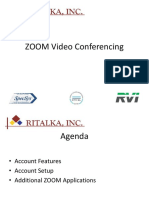 ZOOM Setup Features 062017
