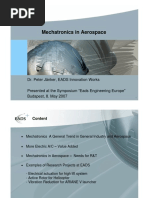 Mechatronics in Aerospace: Dr. Peter Jänker, EADS Innovation Works " Eads Engineering Europe " Budapest, 8. May 2007