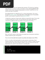 Pointers Chapter Practice Section: Struct Node (Int Data Struct Node Next )