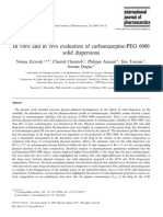 In Vitro and in Vivo Evaluation of carbamazepine-PEG 6000 Solid Dispersions