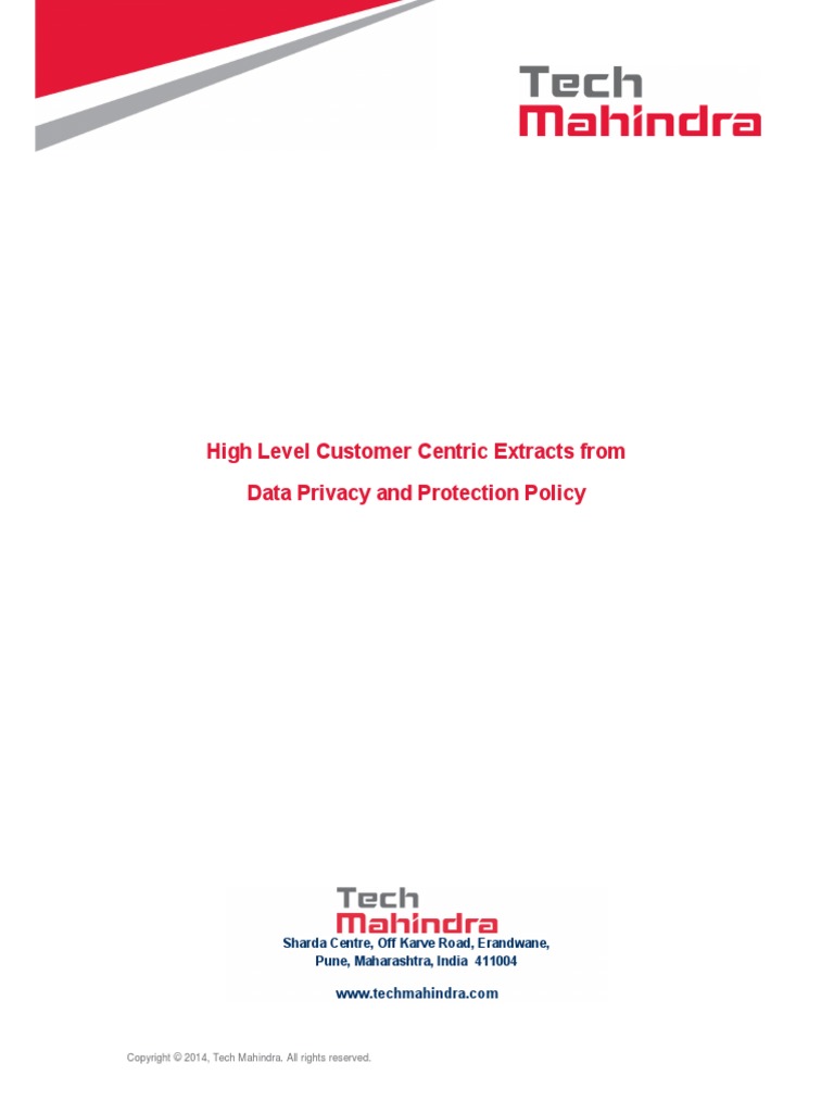 From Data Privacy And Protection Policy Public Information Security Personally Identifiable Information