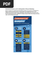 Commercial Analytics and It's Defining Role in Pharma Marketing