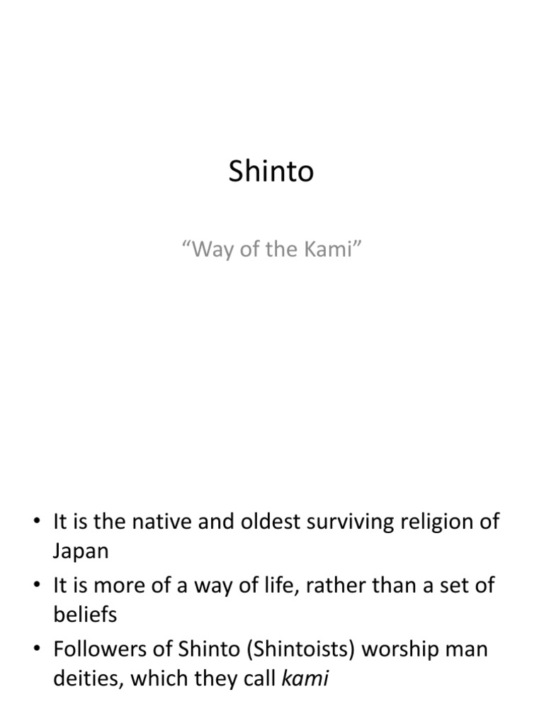 Shinto: "Way of The Kami" | PDF