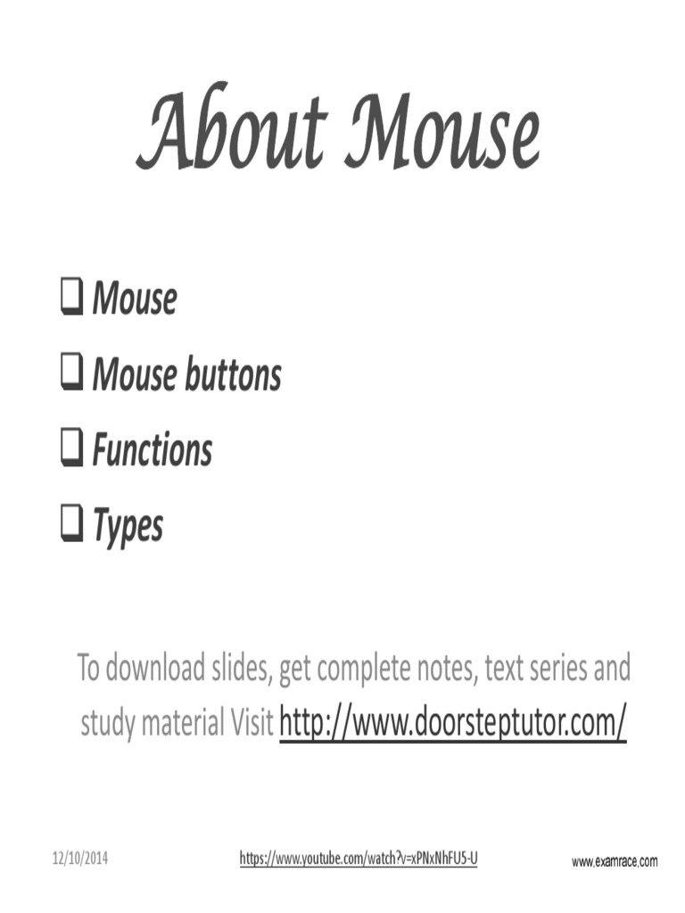 Mouse mouse buttons functions types to download slides get complete