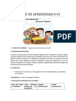 Unidad de Aprendizaje N 03 Tesoros 2019