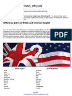 British vs. American English - Difference PDF