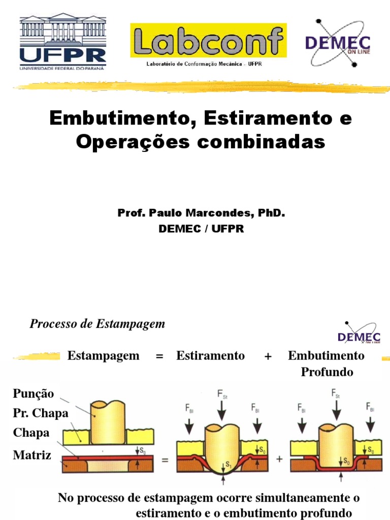 Estampagem: Embutimento e Estiramento | PDF | Estresse (Mecânica ...