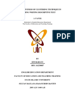 Proposal The Effectiveness of Clustering Technique in Teaching Writing Descriptive Text