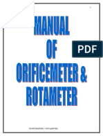4-Orifice Meter and Rotameter