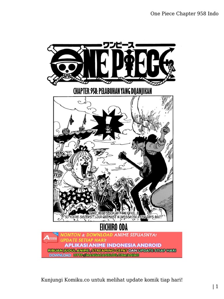 Komiku Co One Piece Chapter 958 Pdf Pdf
